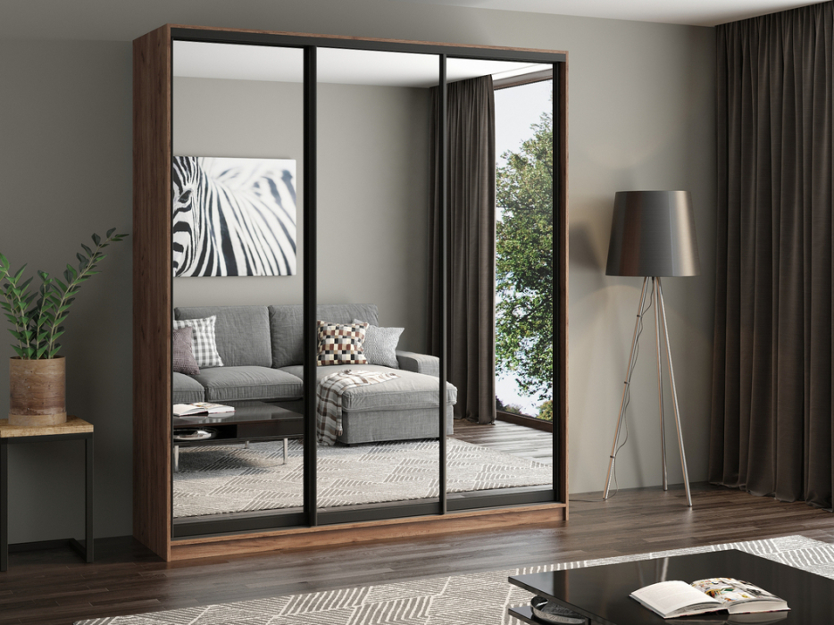 Шкафы-купе, Шкаф купе 3-х дверный АЙСБЕРГ ЛОФТ 210 /зеркало