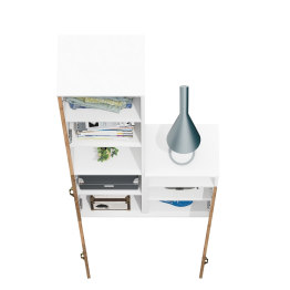 Пенал открытый с тумбой с дверкой Лидер-8.