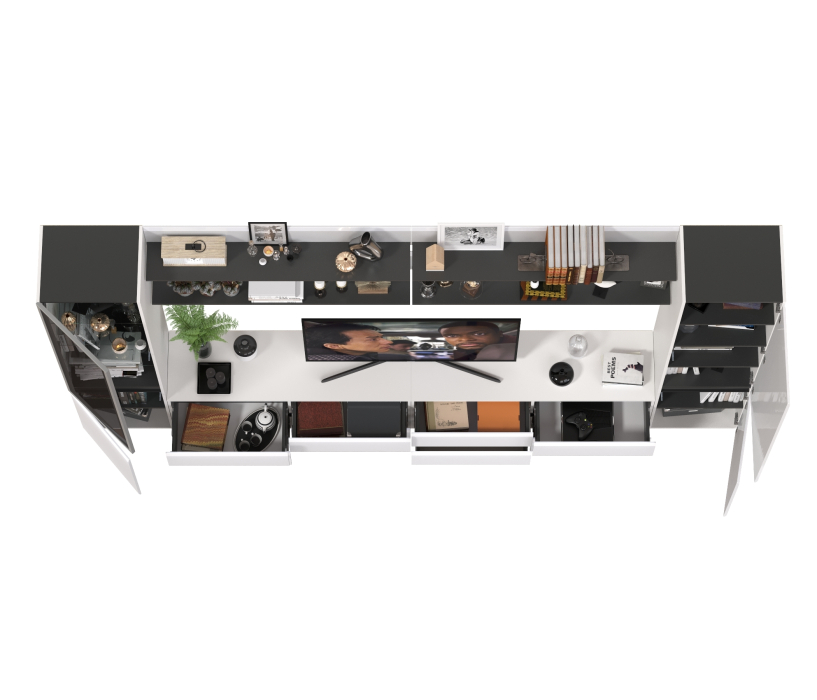 Стенки для гостиной, Сидней мебель в гостиную корпусная № 123