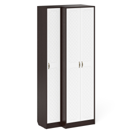 Пенал в прихожую и шкаф две двери П-6 МДФ фрезеровка ромб