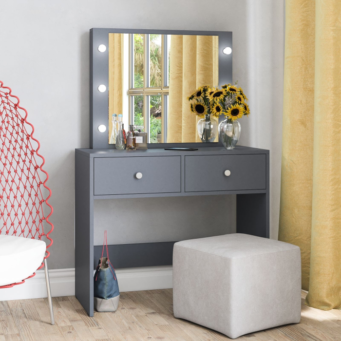 С зеркалом, Стол туалетный с подсветкой СТ-5