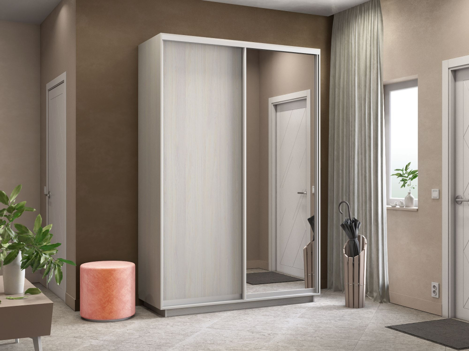 Шкафы-купе 2-х дверные, Шкаф-купе Экспресс Медиум дуо 2400 x 1600 x 450