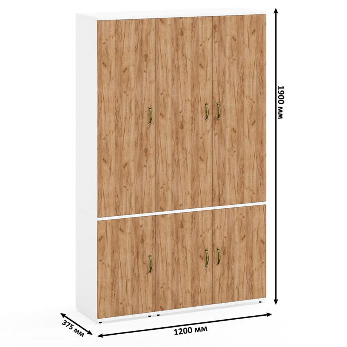Шкафы распашные, Набор шкафов Лидер-8 из пенала 21Б и шкафа 20Б