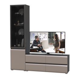 Гостиная Сидней № 09 с фасадами стекло