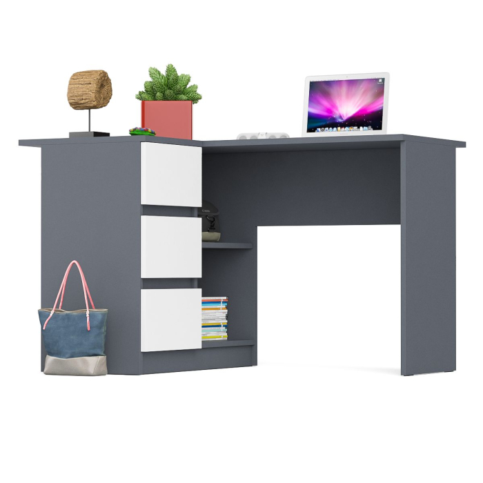 Детские столы, Угловой компьютерный стол Мори МС-16 левый