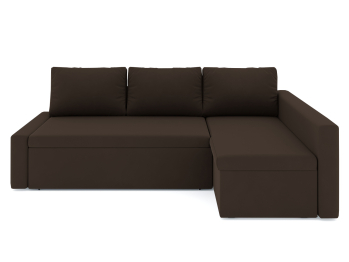 Диван-кровать угловой Фрихетен дельфин, велюр