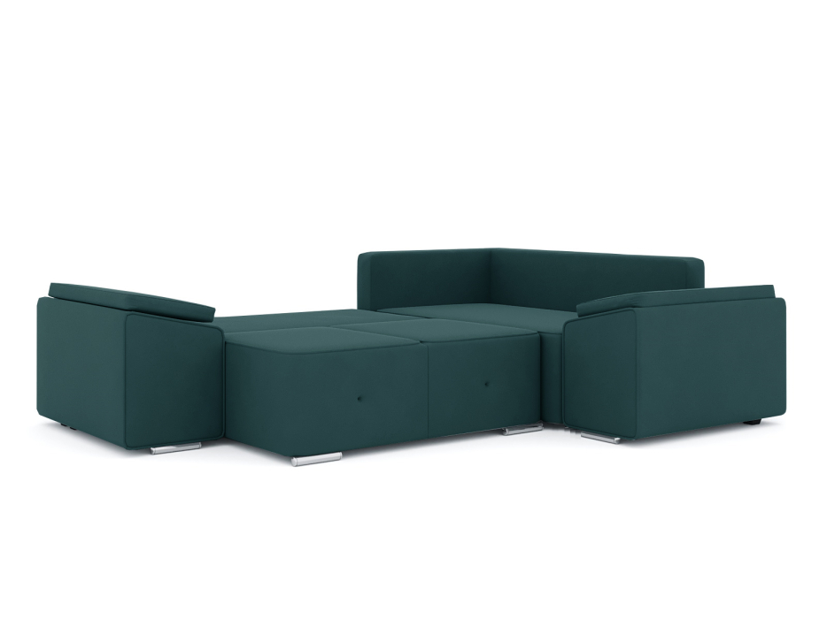 Диваны угловые в гостиную, Диван-кровать угловой Хавьер 1 ПБ еврокнижка, велюр