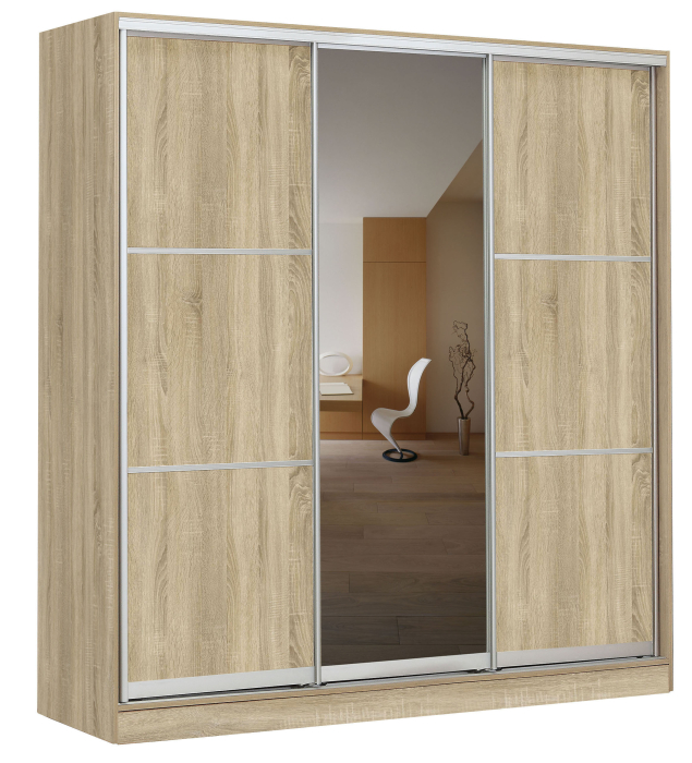 Шкафы-купе 3-х дверные, Шкаф-купе 2020х590х2300 Вариант №4