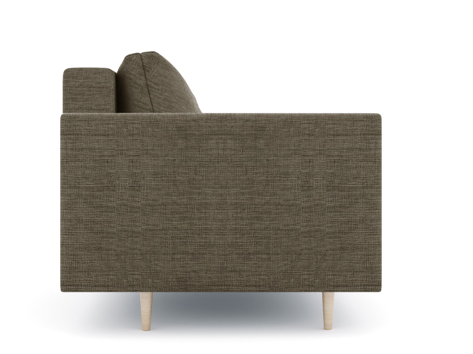 Диваны прямые кухонные, Диван прямой нераскладной Милли мини 2-х  местный с подлокотниками, рогожка Люкс