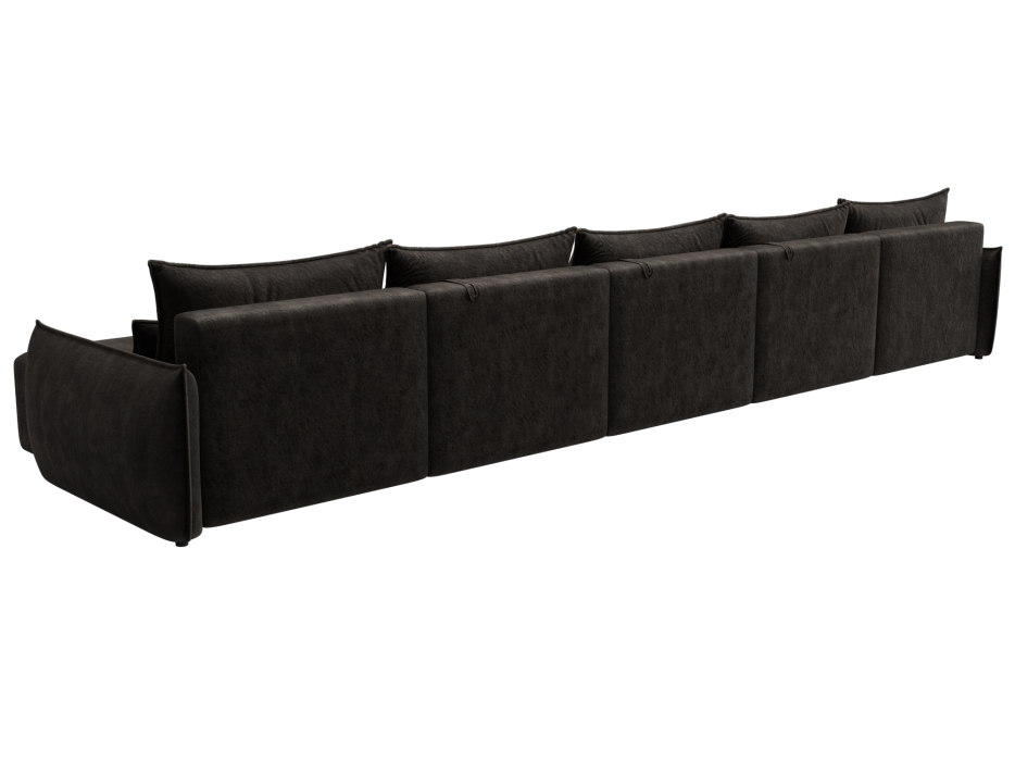 Диваны еврокнижки, Диван п-образный Лига-051 НПБ МегаЛонг, велюр BRUT