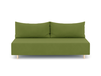 Диван-кровать еврокнижка Смайл без подлокотников, велюр