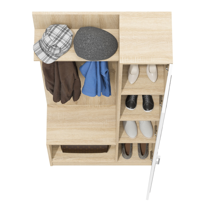 Прихожие, Прихожая с зеркалом в маленькую прихожую РВК Камелия-8