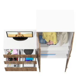 Мебель в бухгалтерию Лидер-8 из двух тумб с ящиками и шкафа МД 19Б