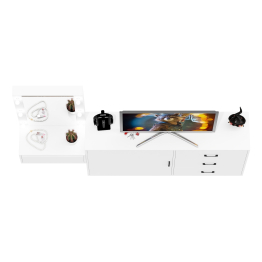 Стол косметический навесной с подсветкой и комод 122-1504