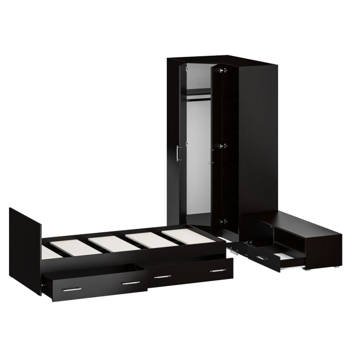 Спальные гарнитуры, Мебель для спальни Стандарт № 4 с кроватью 900 с ящиками