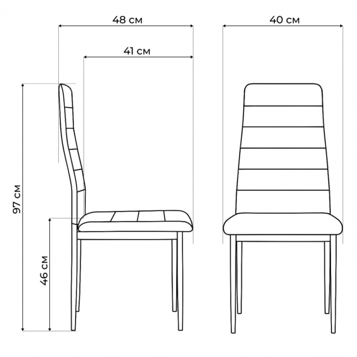 Стулья, Стул на металлокаркасе DC2-001