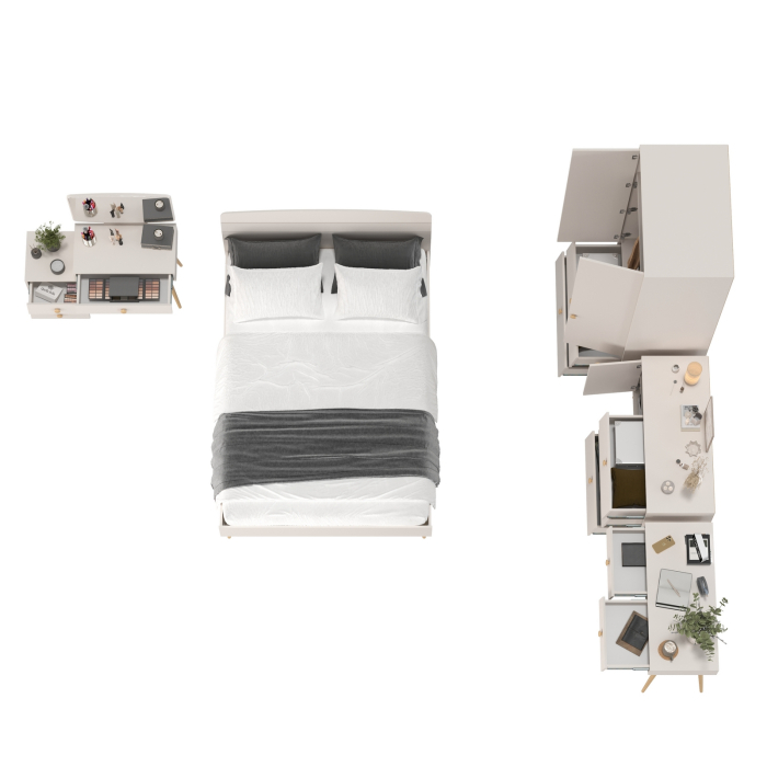 Спальные гарнитуры, Спальня Афина с кроватью со спальным местом 1400х2000