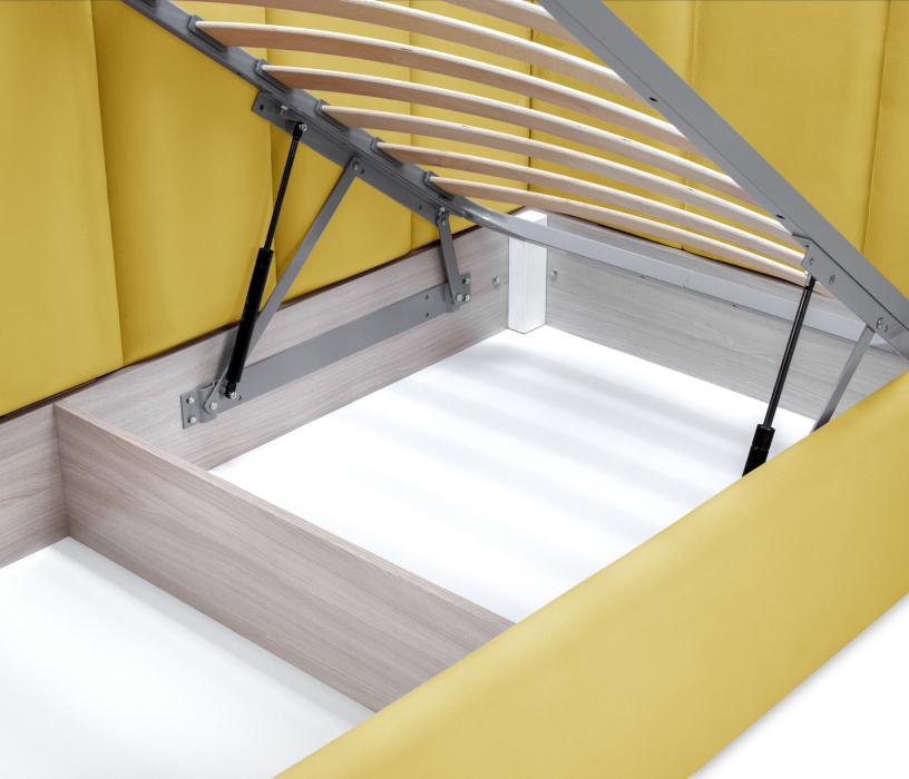 Кровати с мягким изголовьем, Кровать Мия 120 с подъемным механизмом, микровелюр