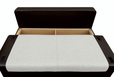 Диван-кровать еврокнижка, Амстердам мини 150, рогожка/экокожа