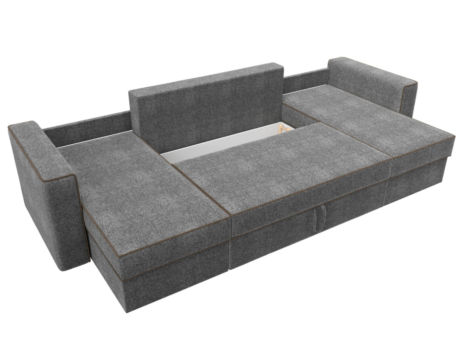 Диваны еврокнижки, П-образный диван Принстон, рогожка