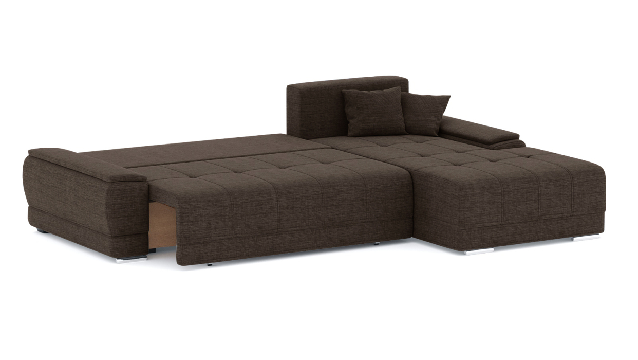 Диваны угловые в гостиную, Диван-кровать угловой Нордвикс ПБ, рогожка