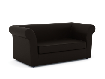 Диван офисный без механизма, искусственная кожа