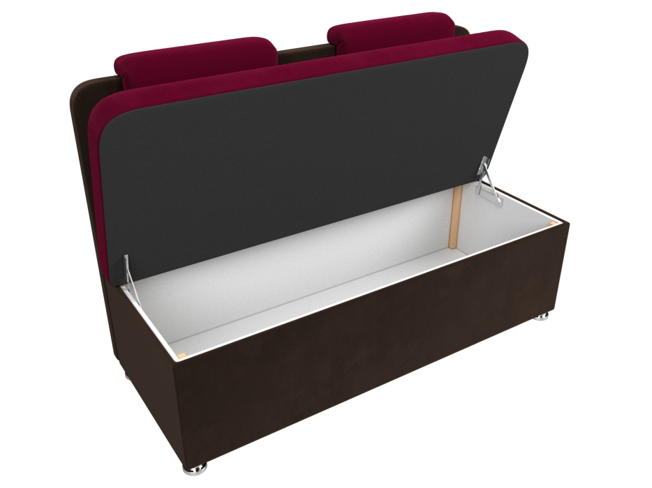 Диваны прямые кухонные, Диван кухонный прямой Маккон 2-х местный, микровельвет