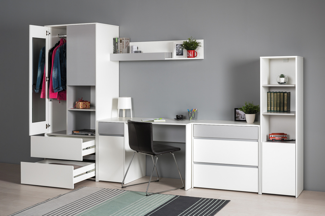 Для девочек, Полный набор мебели в молодёжную комнату Торонто № 01