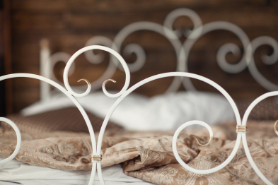 Кованая кровать Флоренция 1.6 с двумя спинками