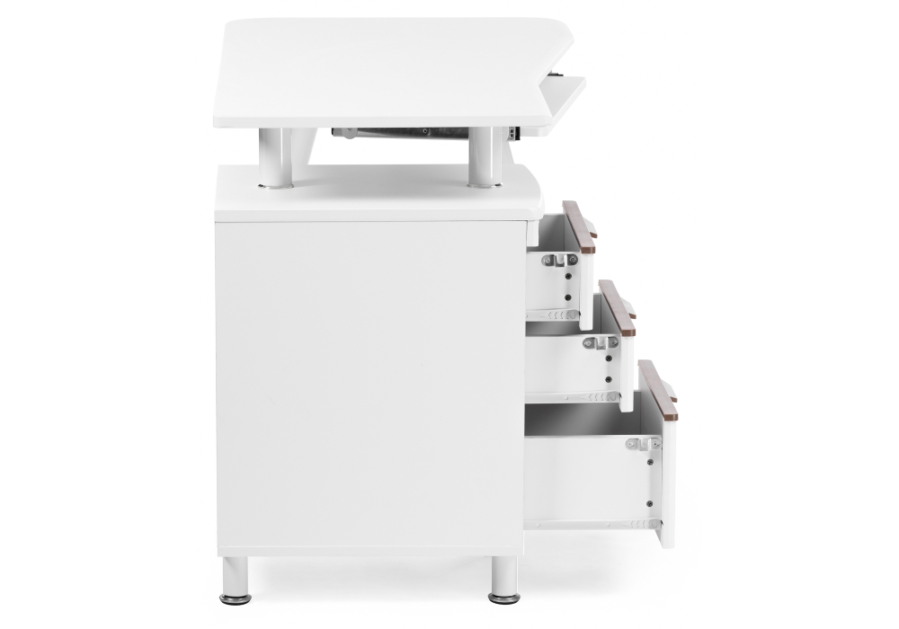 Прямые компьютерные столы, Офисная мебель Erida white