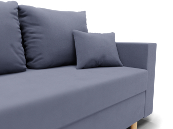 Прямой диван Адам, НПБ,еврокнижка,велюр