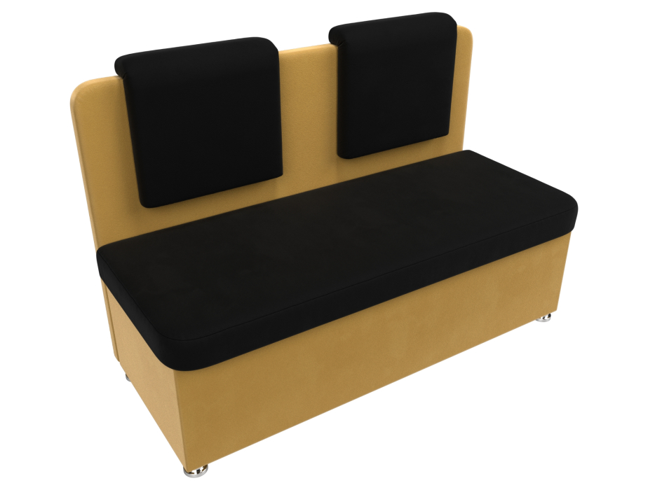 Диваны прямые кухонные, Диван кухонный прямой Маккон 2-х местный, микровельвет