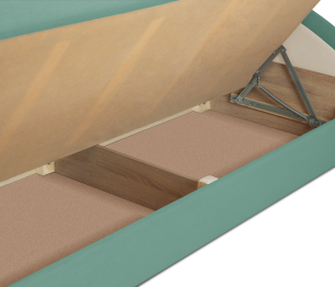 Кровать тахта угловая Дельта с подъемным механизмом, велюр