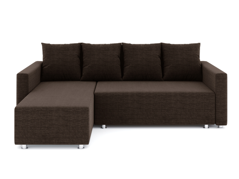 Диваны угловые в гостиную, Диван-кровать угловой Челси еврокнижка, рогожка