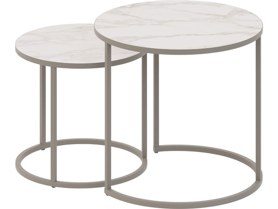 Журнальные столики, Комплект журнальных столов Sline Верона керамогранит 40/50