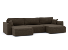 Диваны угловые в гостиную, Диван-кровать П-образный Рафаэль еврокнижка НПБ, рогожка Люкс