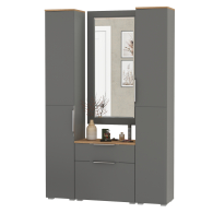 Прихожие, Два шкаф-пенала и обувница с ящиком с зеркалом Октава