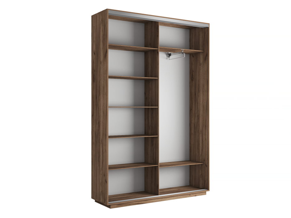 Шкафы-купе 2-х дверные, Шкаф-купе Экспресс Медиум дуо 2200 x 1400 x 450