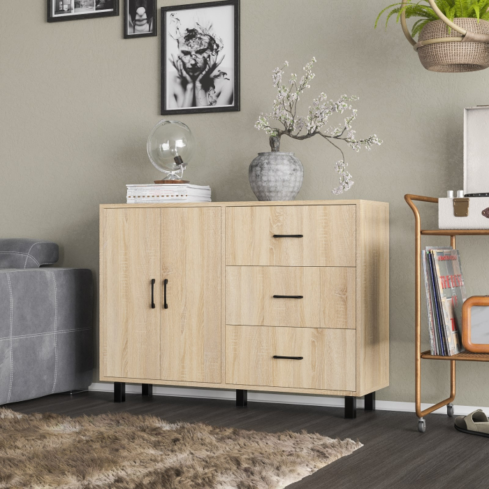 Комоды, Комод-тумба две дверки и три ящика РВК 123-1204