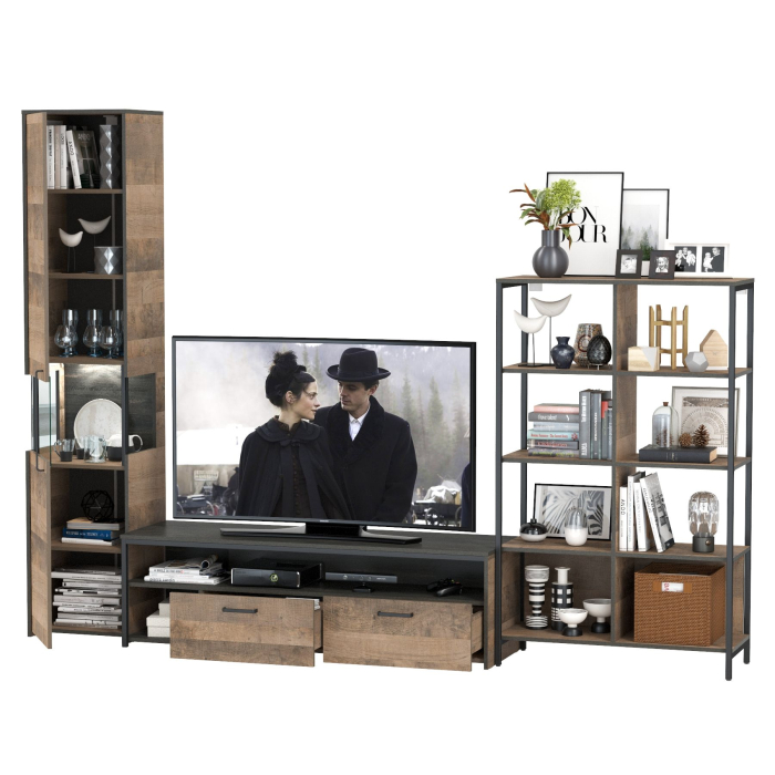 Стенки для гостиной, Гостиная с подсветкой Трувор № 16