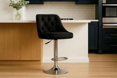 Стул-барный с регулировкой высоты, Базовые ткани, Velutto Soft