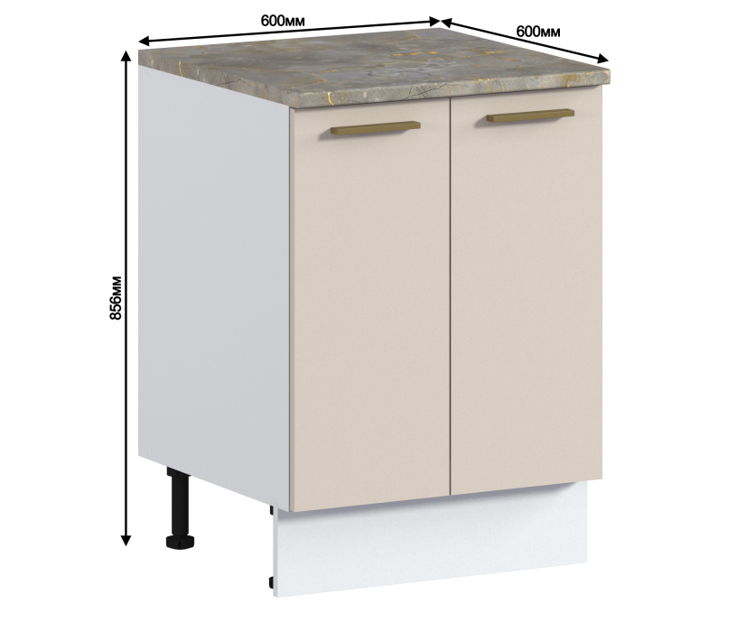 Соренто, Соренто стол 2 дв, 60х86 см