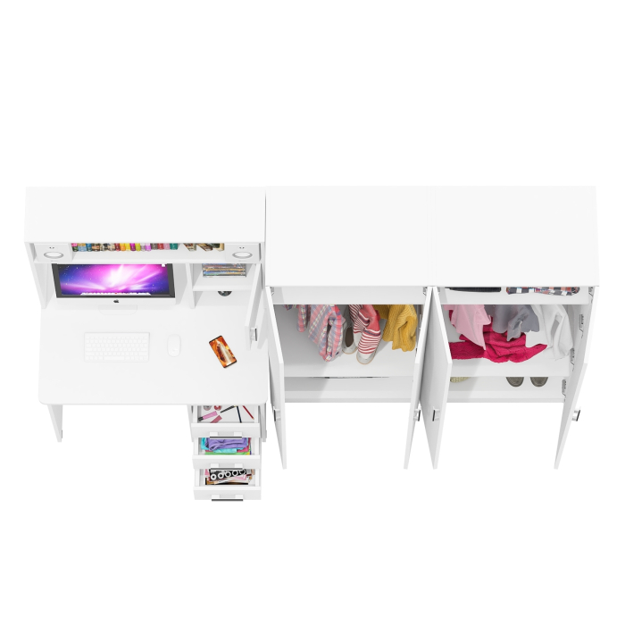 Домашние кабинеты, Стол для компьютера и два шкафа СК-9