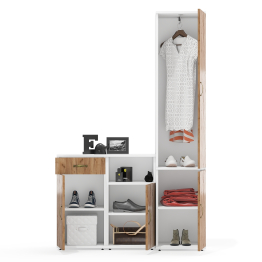 Тумба с ящиком и дверкой с пеналом 21Б и тумба с нишей Лидер-8