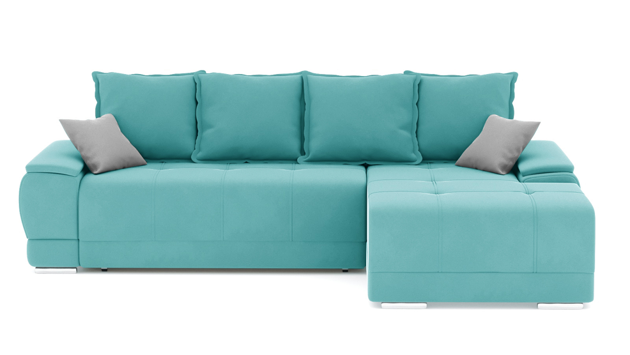 Диваны угловые в гостиную, Диван-кровать угловой Нордвикс Мини, велюр