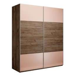 Шкаф-купе Эста 2-х дверный ДСП/Стекла пудра/Доводчик 200х66х240