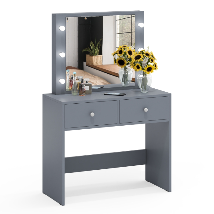 С зеркалом, Стол туалетный с подсветкой СТ-5