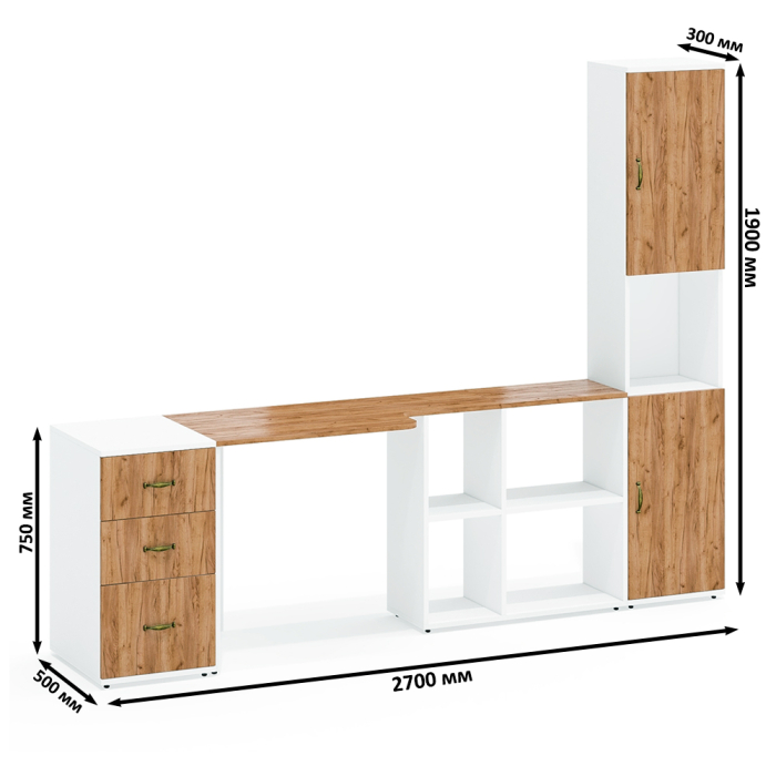 Домашние кабинеты, Лидер-8 мебель для домашнего офиса.