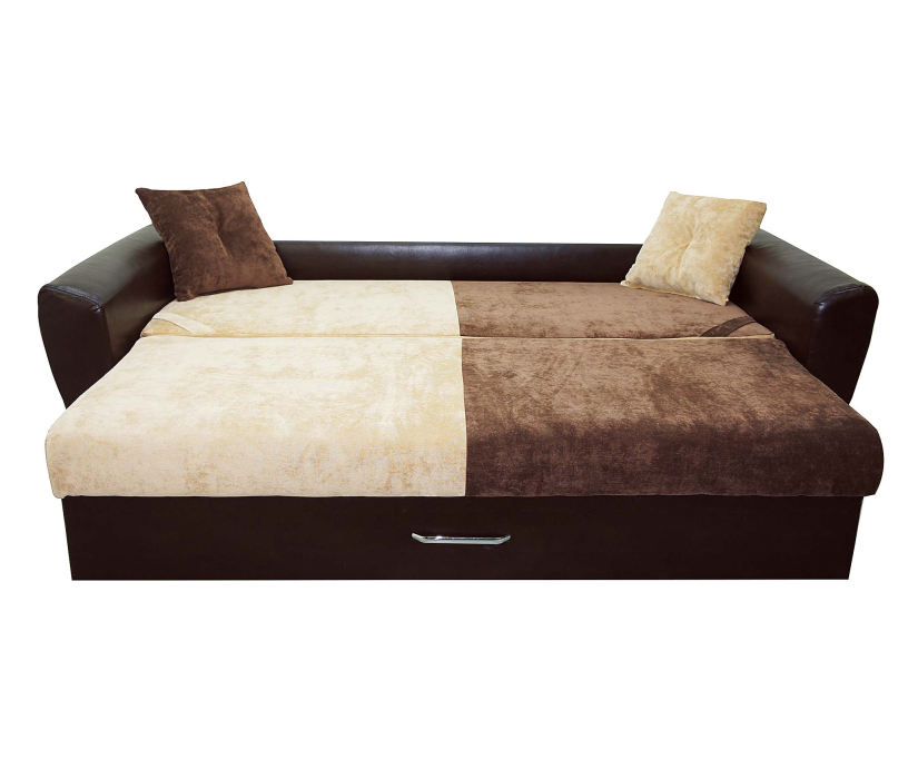 Диваны, Диван-кровать еврокнижка Амстердам люкс, 160, велюр/экокожа