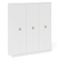 Прихожие, Три широких шкафа с дверками в прихожую П-6 МДФ фрезеровка ромб